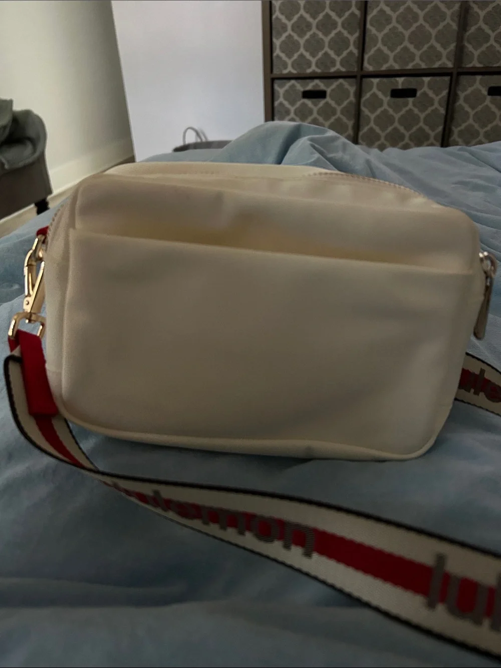 lululemon athletica Cream Double-Zip Crossbody Belt Bag